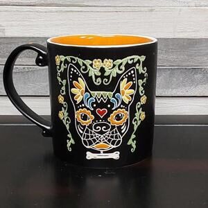 Floral Frenchie Dog Tea Coffee Mug | Eli & Ana  Handmade Ceramics